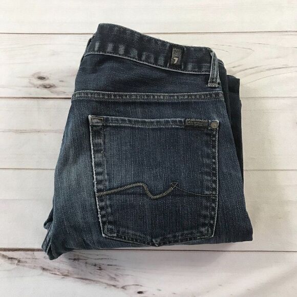 7 For All Mankind Men's Austyn Dark Washed Jeans 32 - Picture 12 of 12